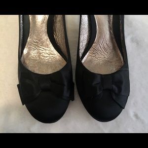 BP Black Satin Pumps
